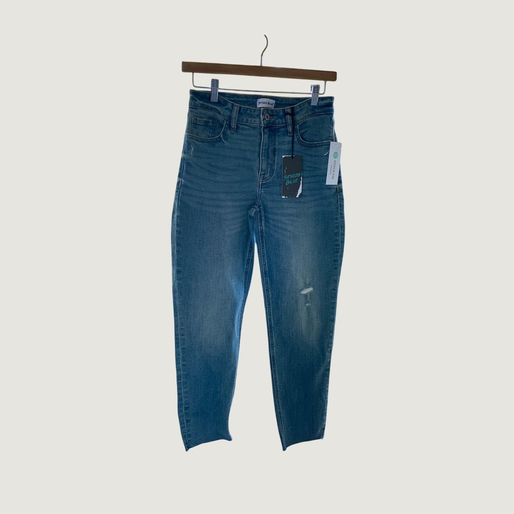 Studio Blue Stitch Fix High Rise Straight Leg Jeans Sixth Sense Size 27 NWT